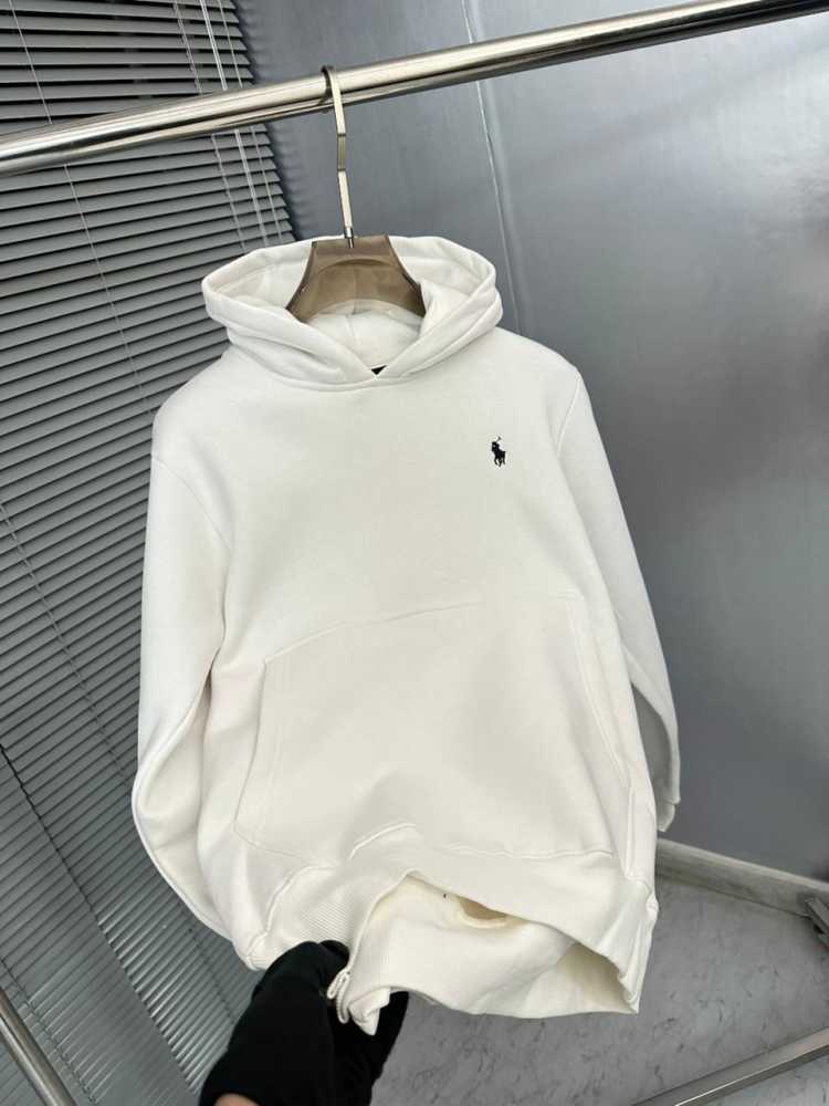 Ralph Lauren White Embroidery Logo Hoodie-2