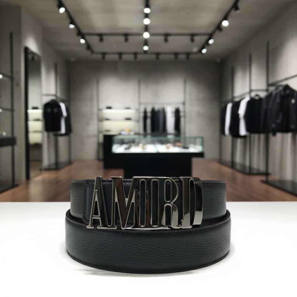 Amiri Black Premium Quality Belt-4