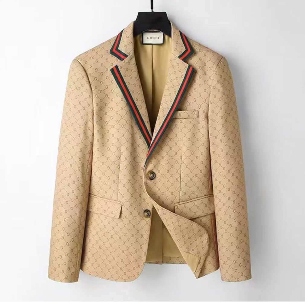 Gucci GG Canvas Brown Premium Quality Blazer-0