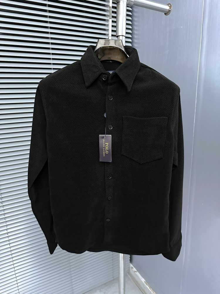 Ralph Lauren Embroidered Black Premium Cotton Shirt-2