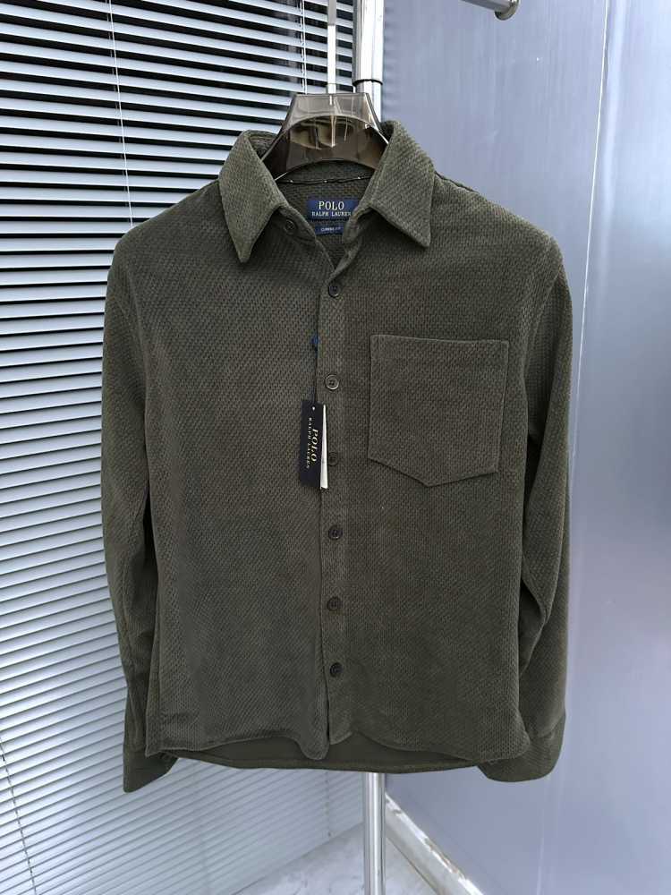 Ralph Lauren Embroidered Green Premium Cotton Shirt