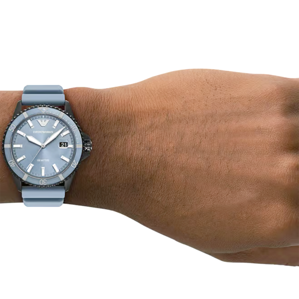 Emporio Armani Quartz Men Blue Strap Watch AR11685-4