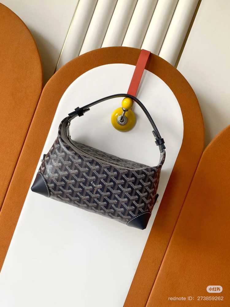 Goyard Bowling PM Navyblue Toiletry Tote Bag