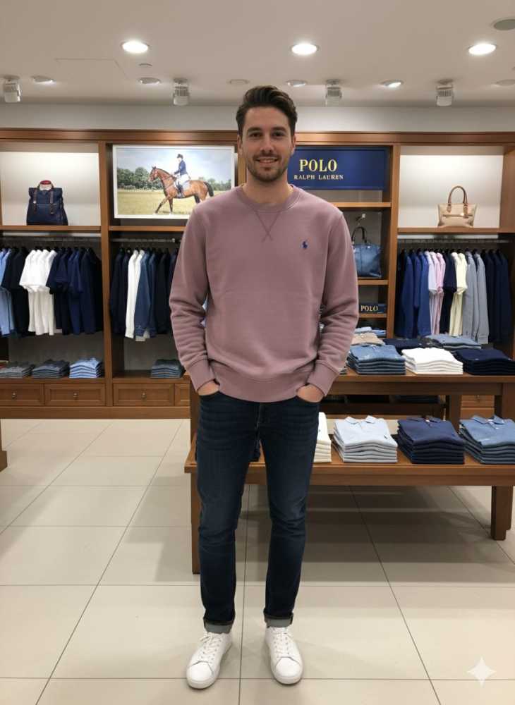 Ralph Lauren Pink Premium Quality Sweatshirt