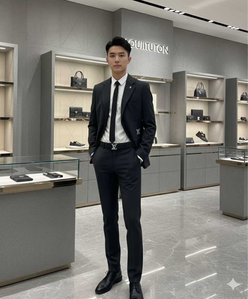 Louis Vuitton Black Premium Tuxedo Suit