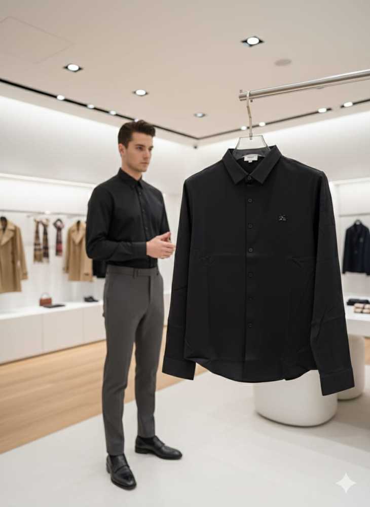 Burberry Black Premium Quality Shirt-2