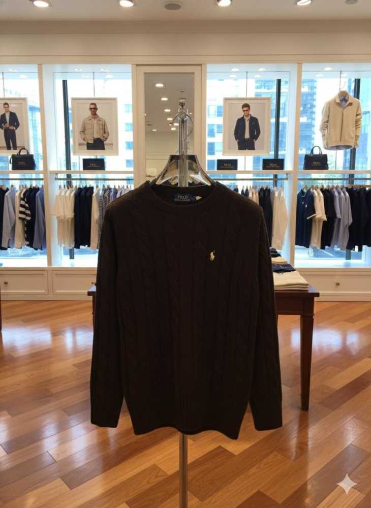 Ralph Lauren Dark Brown Premium Quality Sweatshirt-2