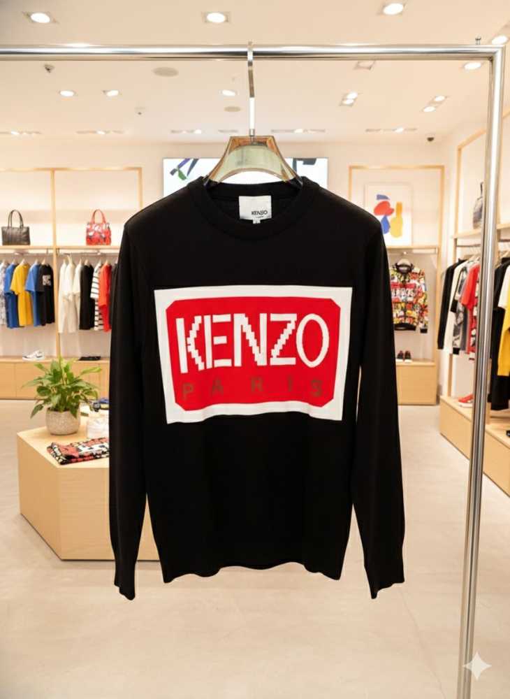 Kenzo Black Authentic Quality Sweatshirts-1