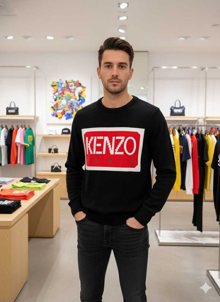 Kenzo Black Authentic Quality Sweatshirts