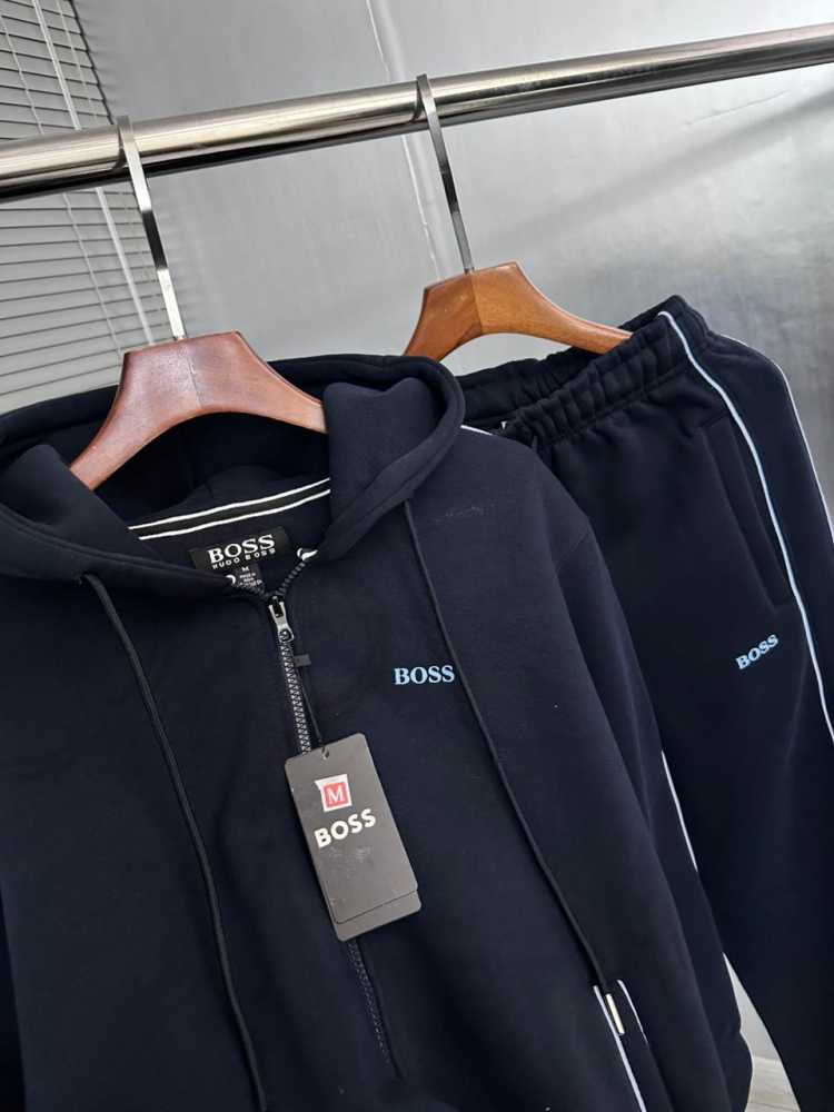 Hugo Boss Dark Blue Premium Quality Warm Tracksuit-1