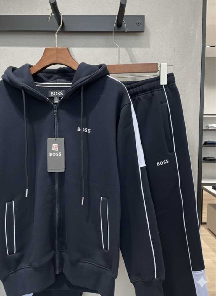 Hugo Boss Dark Blue Premium Quality Warm Tracksuit-4