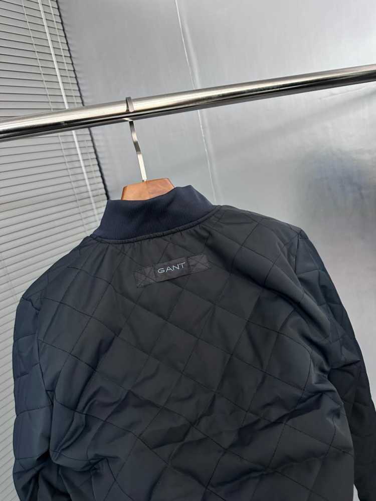 Gant Blue Premium Quality Imported Fabric Full Bomber Jacket-3