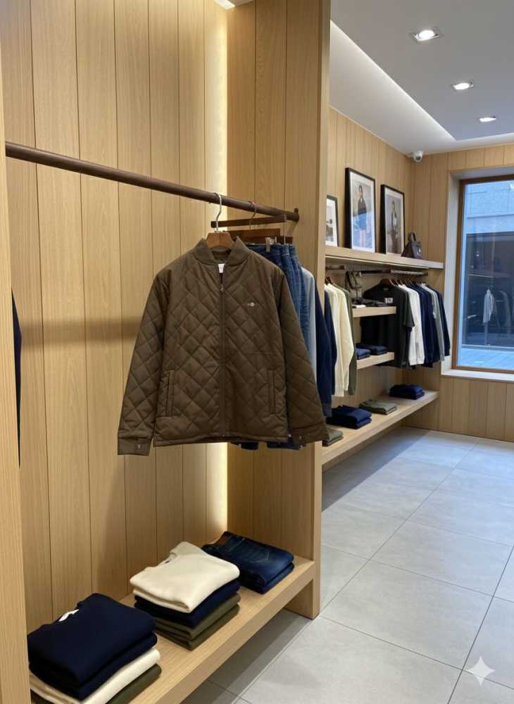 Gant Brown Premium Quality Imported Fabric Full Bomber Jacket-5