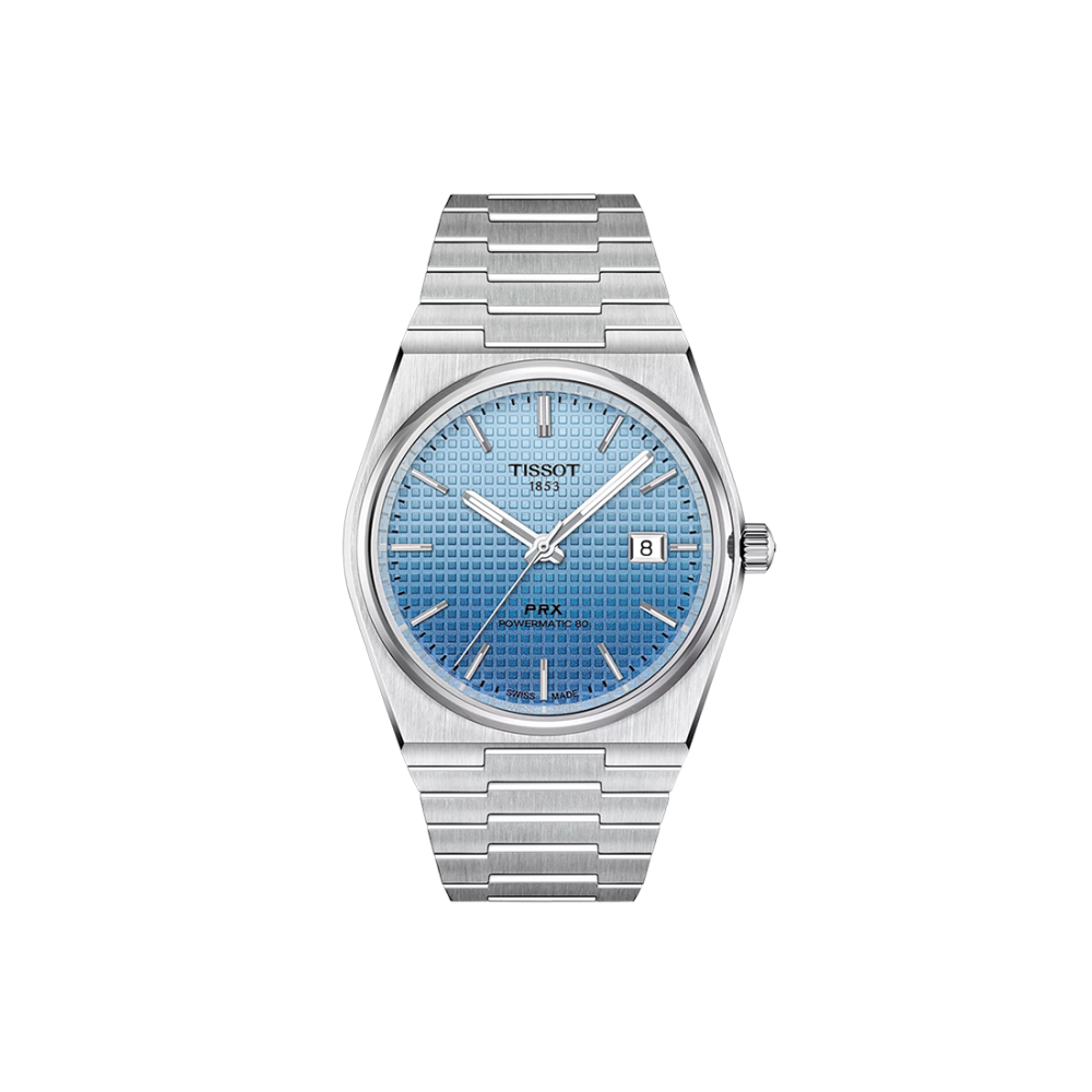Tissot PRX Powermatic 80 Stainless Steel Case, Ice Blue Dial Watch T137.407.11.351.01-0