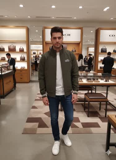 Coach Green Premium Quality Zipper