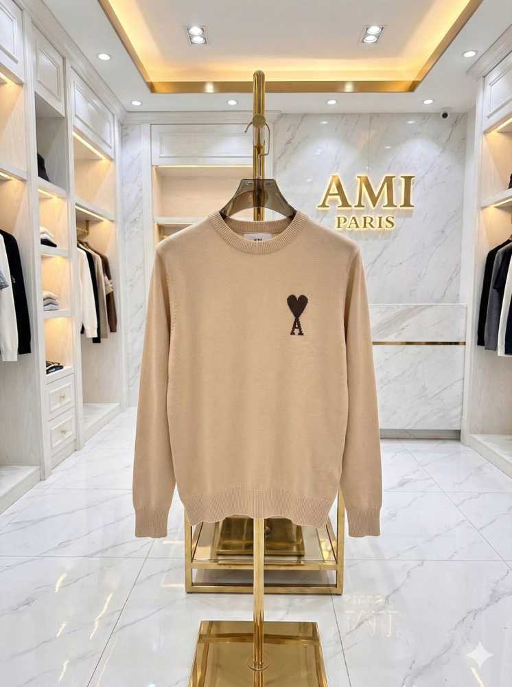 Ami Paris Brown Premium Quality Luxury Sweatshirt-1