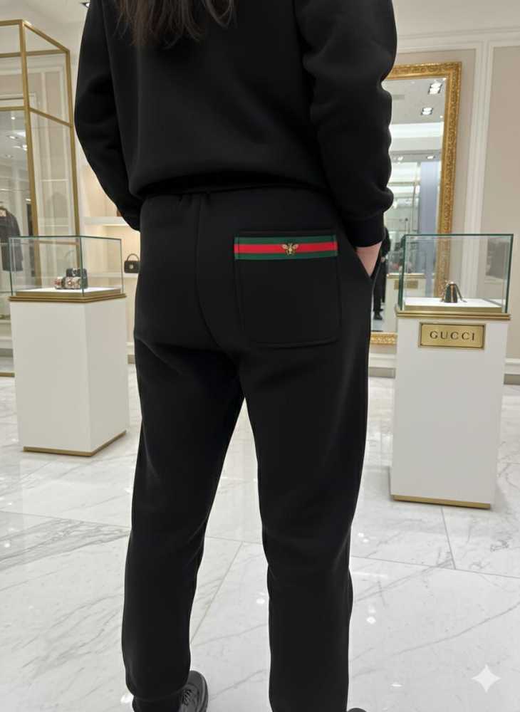Gucci Black Premium Quality Track Pant-thumb-4