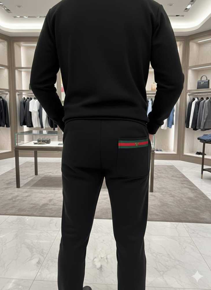 Gucci Black Premium Quality Track Pant-thumb-2