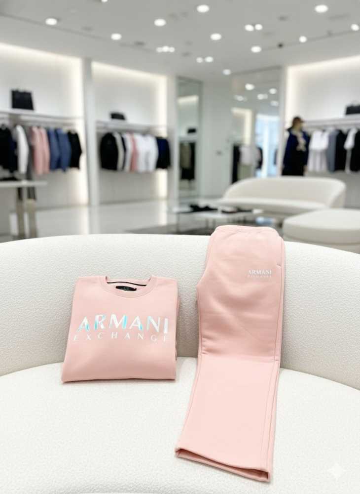 Armani Exchange Pink Premium Quality Tracksuit-1