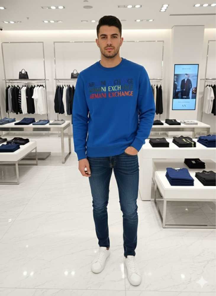 Armani Exchange Blue Premium Quality Sweatshirt