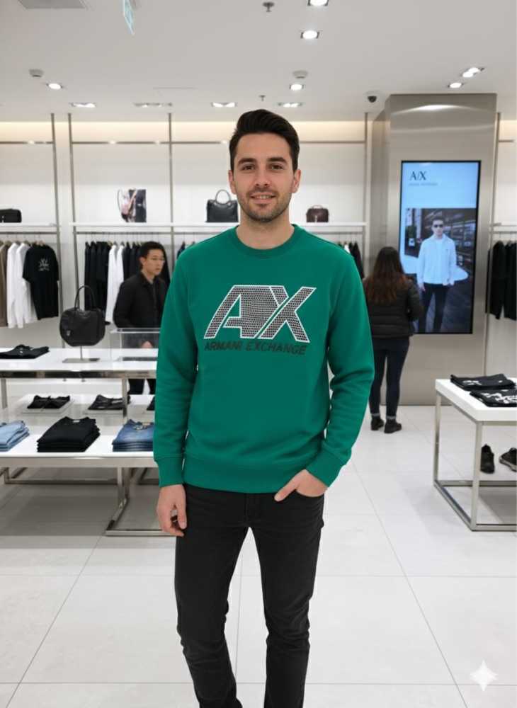 Armani Exchange Green Premium Quality Sweatshirt