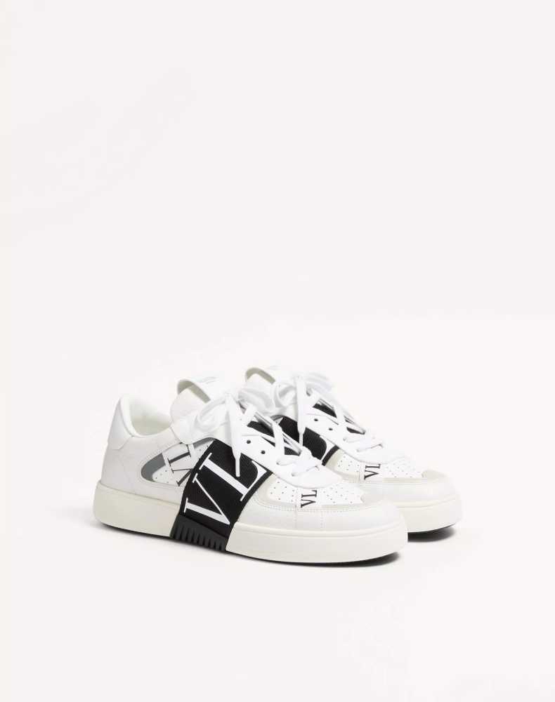 Valentino White Premium One-Stud Sneakers-0