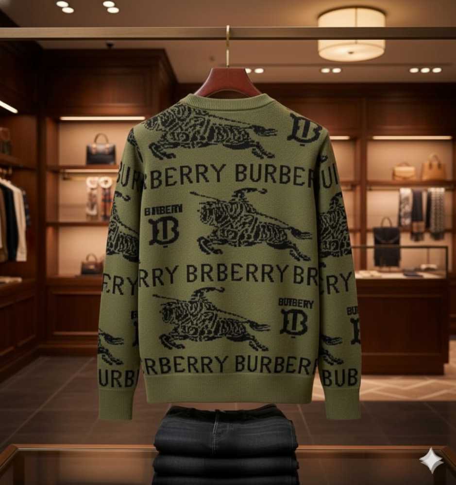 Burberry Green Authentic Quality Pullover-3