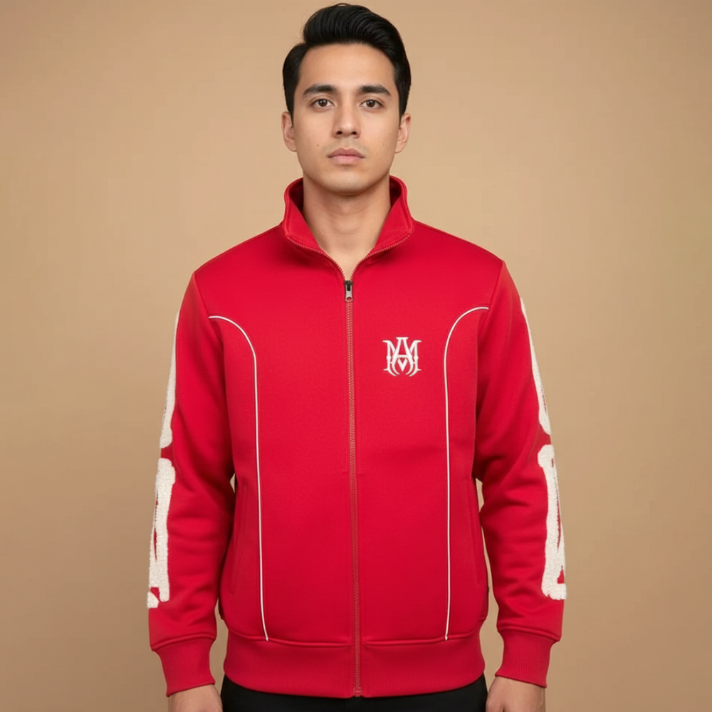 Amiri Embroidered logo Red Premium Quality Zipper-0