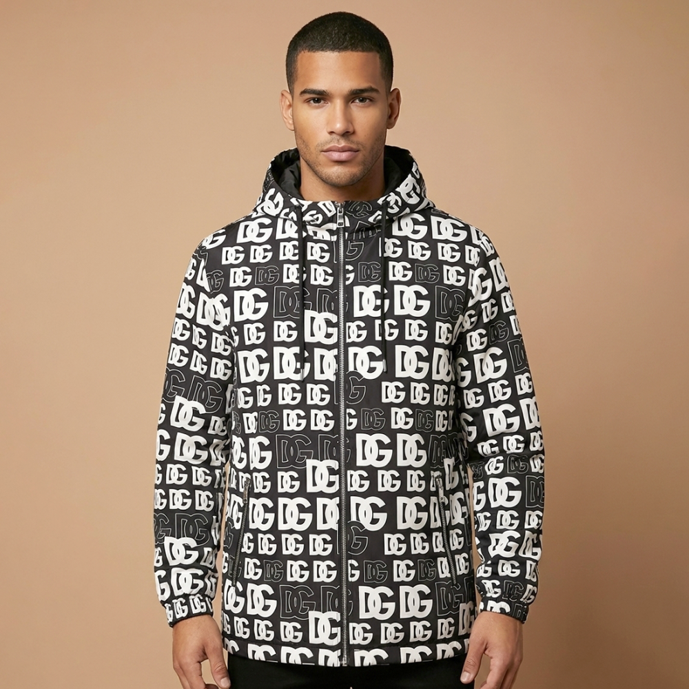 Dolce Gabbana Black Oblique Premium Quality Zipper