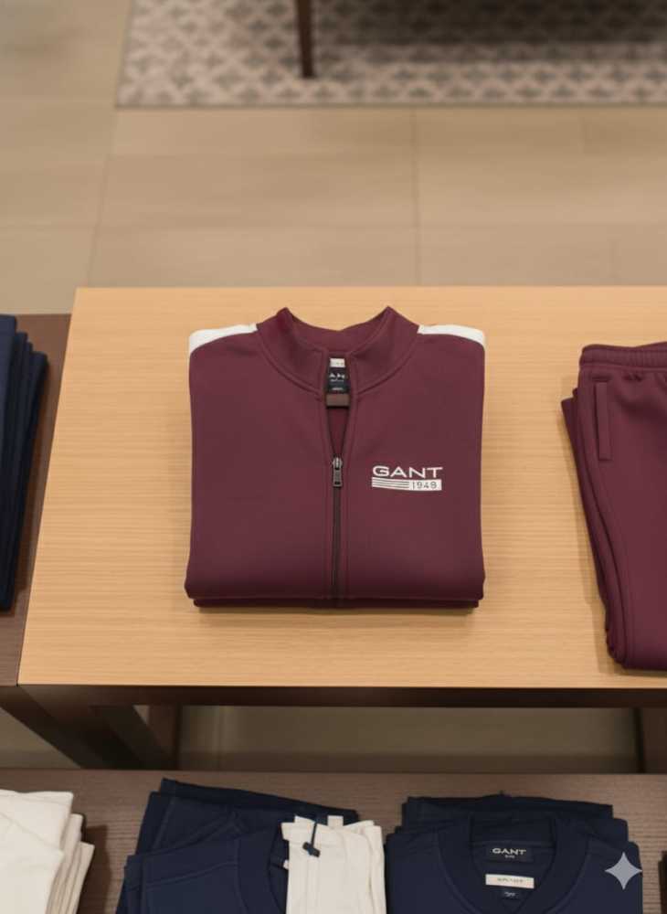 Gant Wine Premium Quality Warm Tracksuits-4