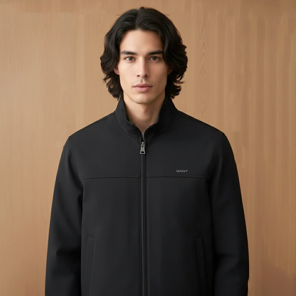 Gant Black Premium Quality Imported Fabric Full Jacket-1