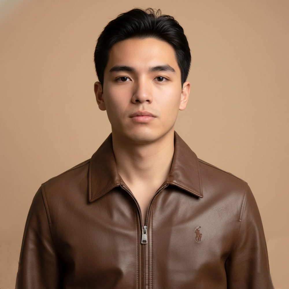 Ralph Lauren Dark Brown Premium Quality Cotton Blend Jacket-1