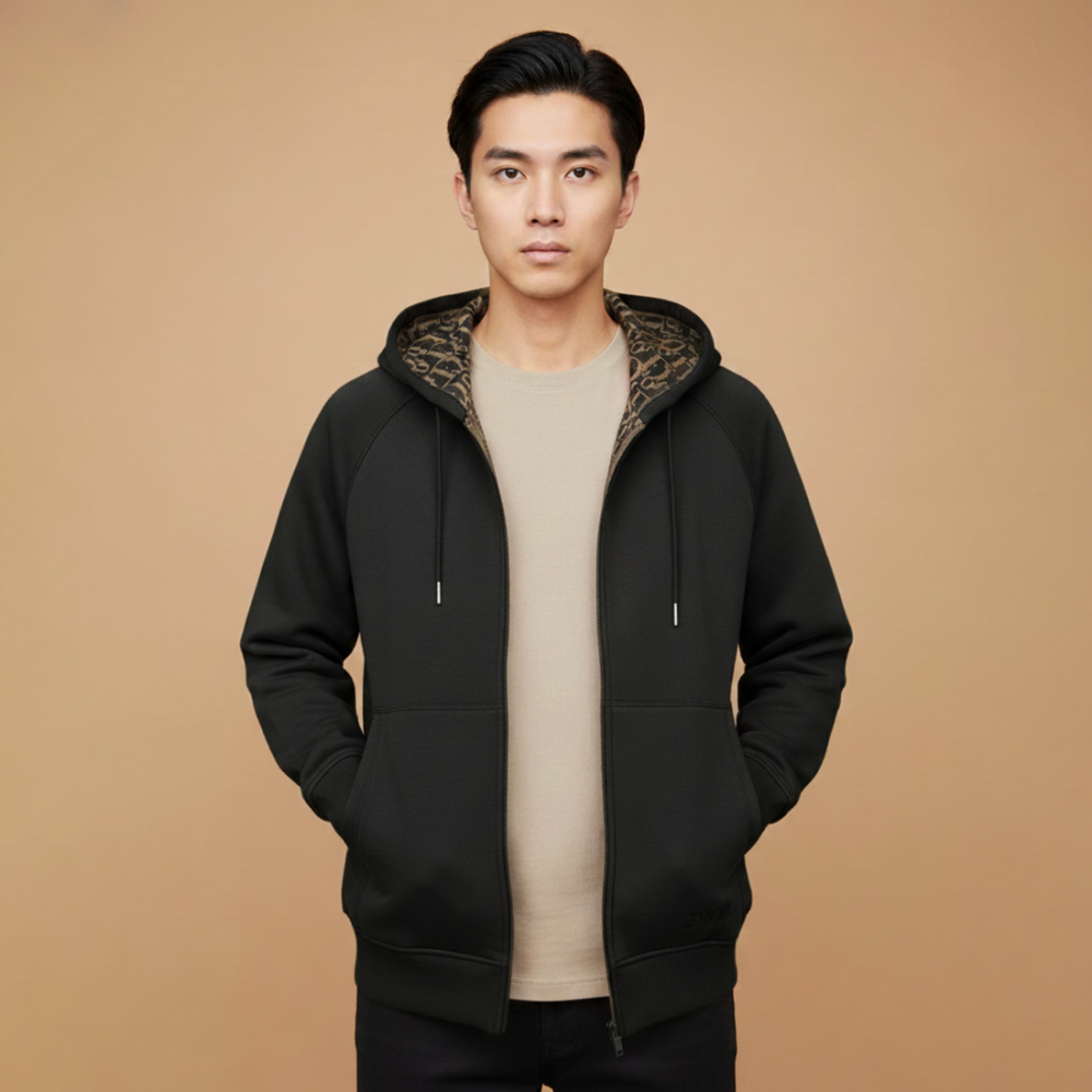 Dior Black Oblique Premium Quality Zipper