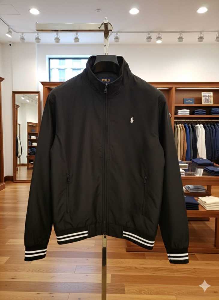 Ralph Lauren Black Premium Quality Cotton Blend Jacket-2