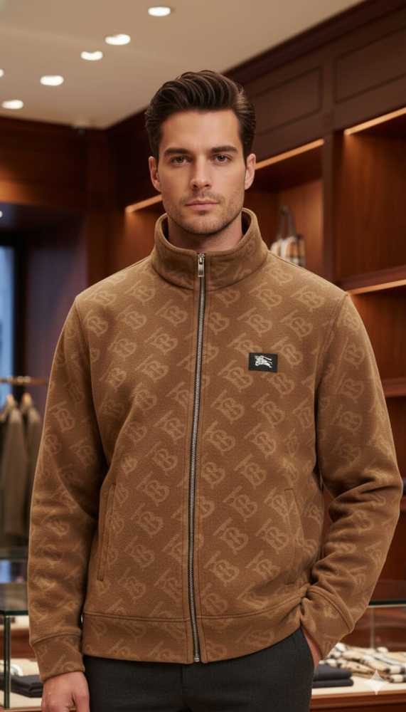 Burberry Brown Premium Quality Jacket-3