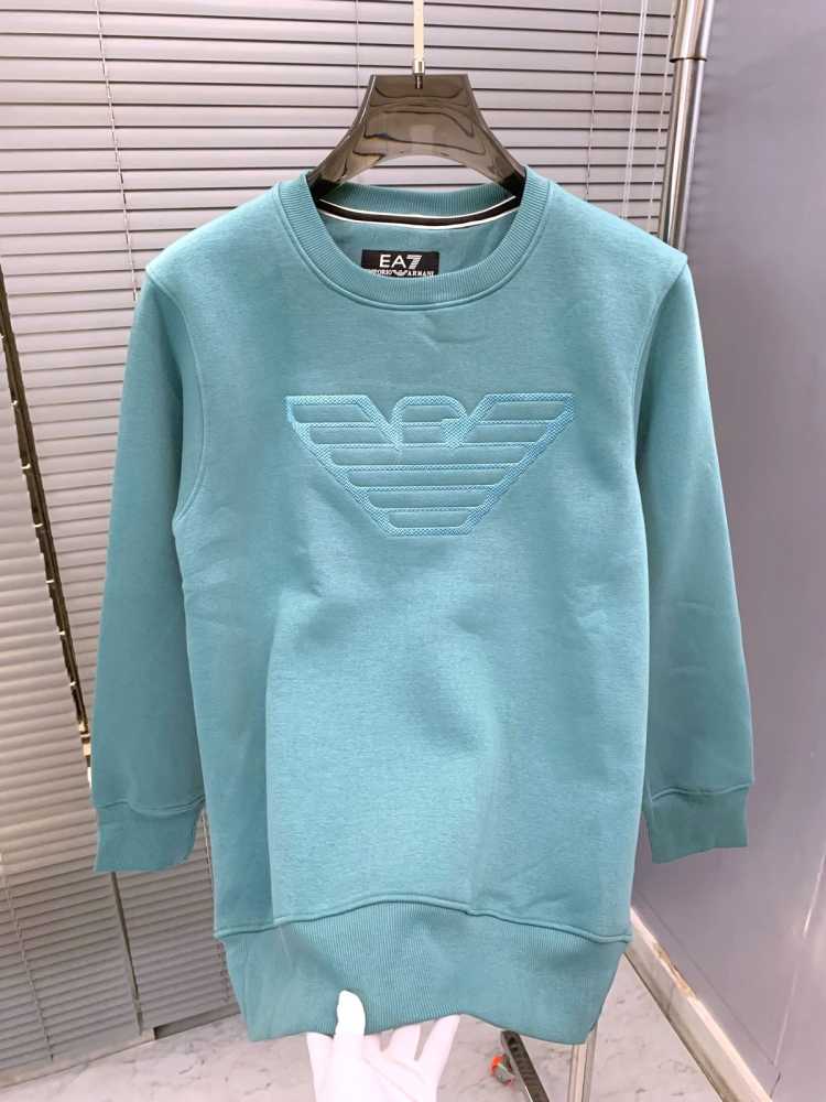 Emporio Armani Blue Cotton Premium Qaulity Sweatshirt-0