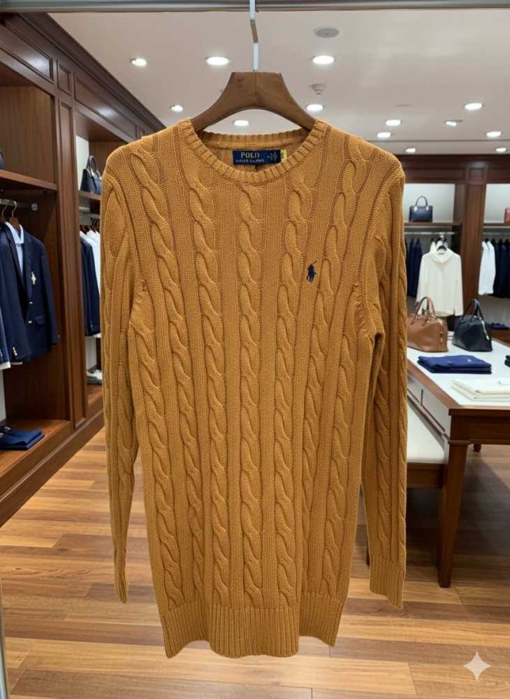 Ralph Lauren Yellow Premium Quality Cotton Sweatshirt-1