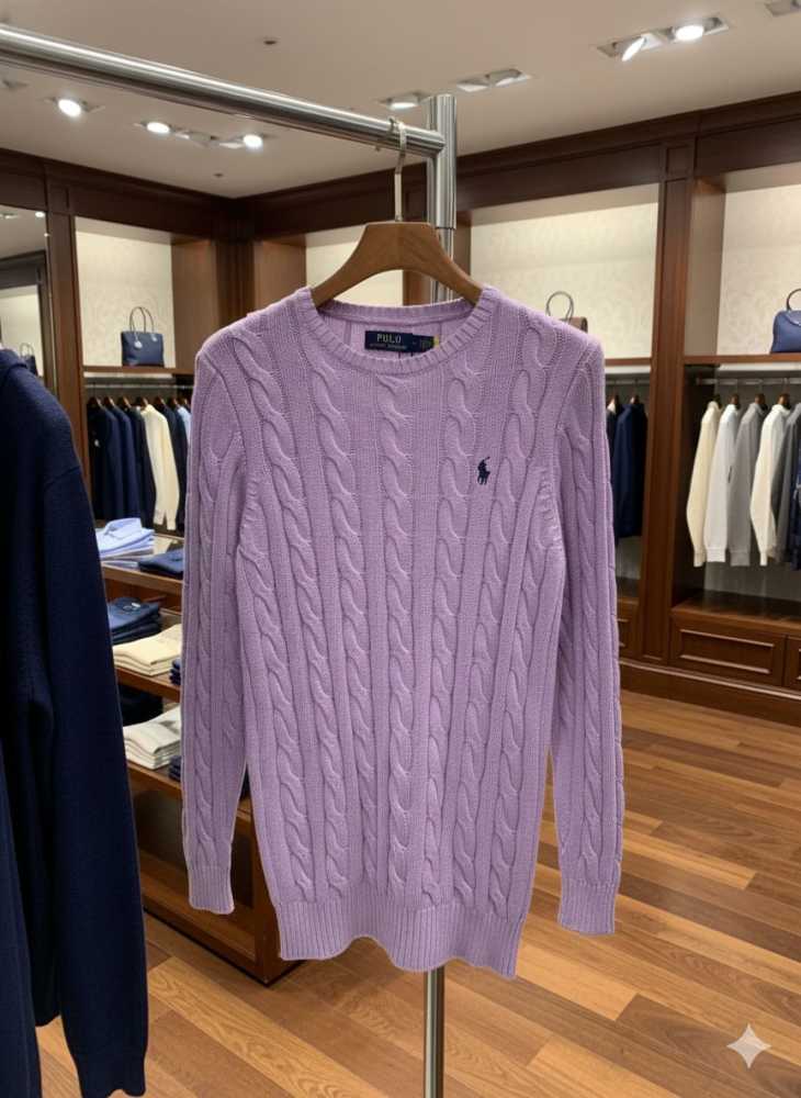 Ralph Lauren Purple Premium Quality Cotton Sweatshirt-1