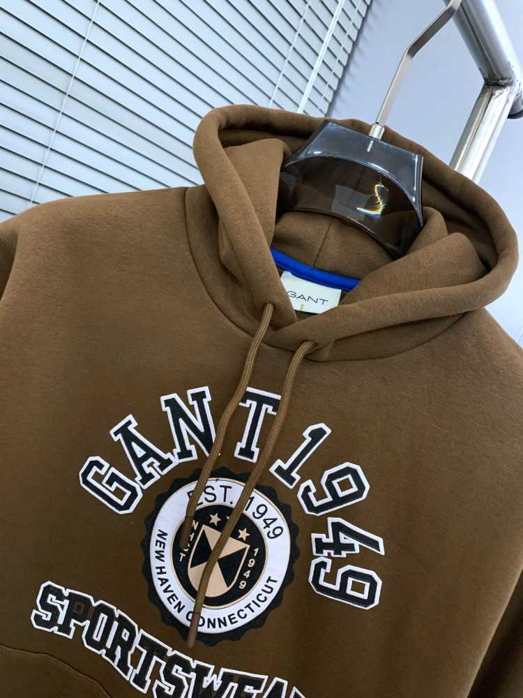 Gant Brown Premium Quality Hoodie-2