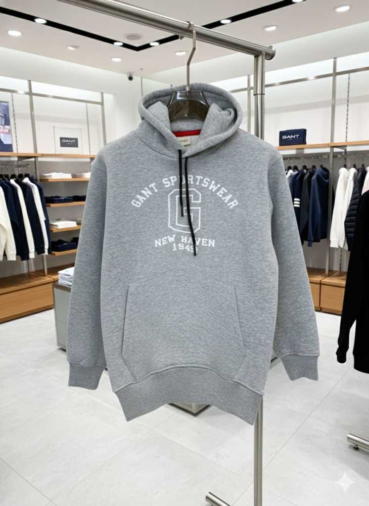 Gant Grey Premium Quality Hoodie-1