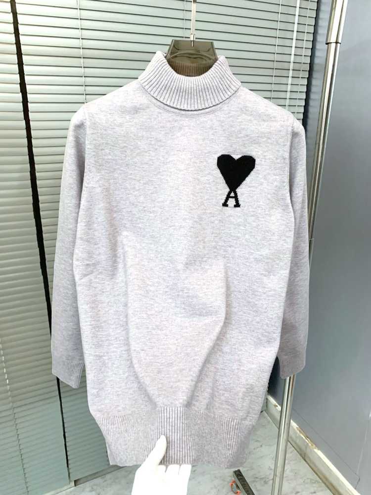 Ami Paris Grey Premium Quality Luxury Sweatshirt-1