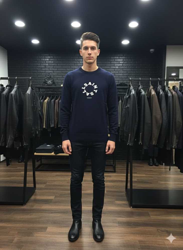 All Saint Blue Premium Quality Sweatshirt-2