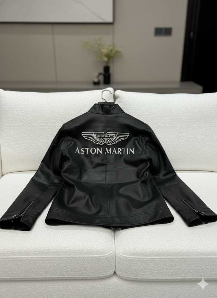 Astron Martin Embroidered logo Black Premium Quality jacket-9