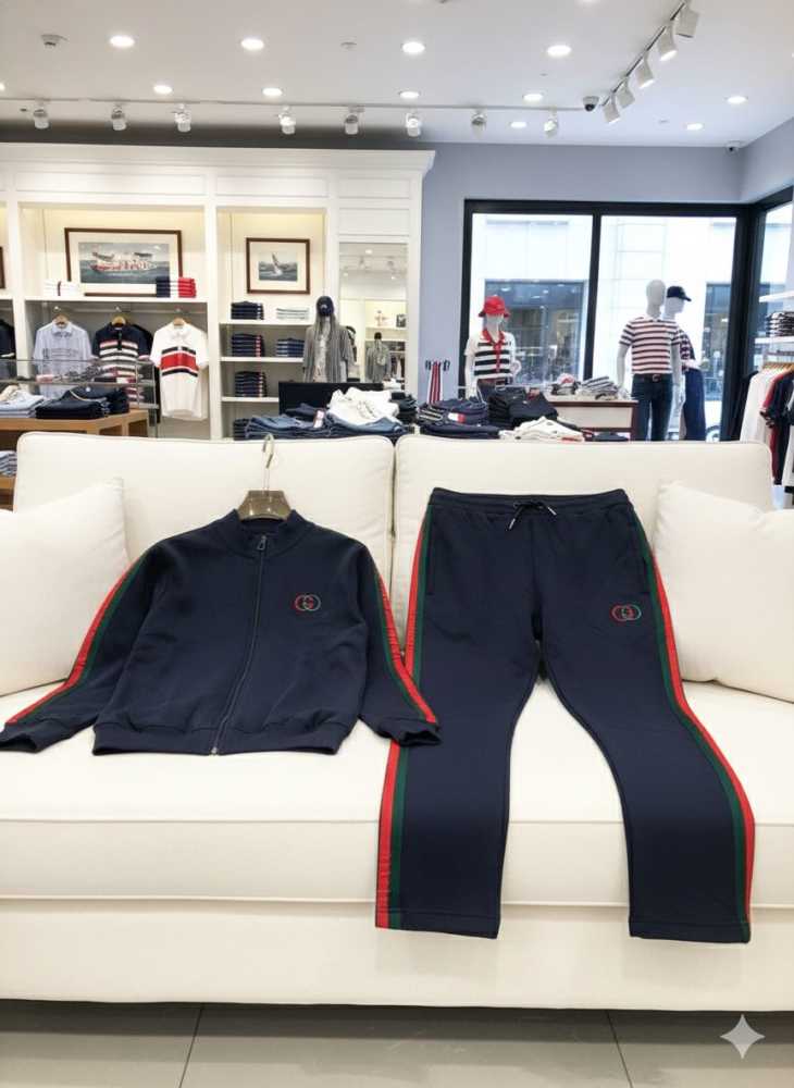 Gucci Blue Premium Quality high End Authentic Track Suit-3