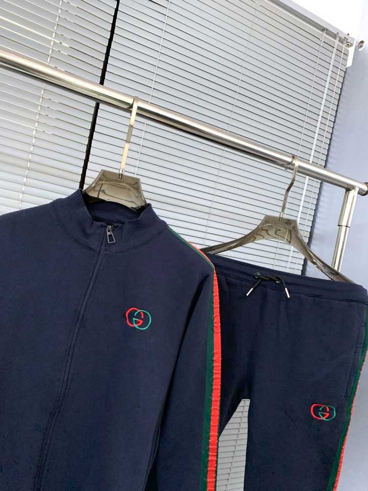 Gucci Blue Premium Quality high End Authentic Track Suit-4