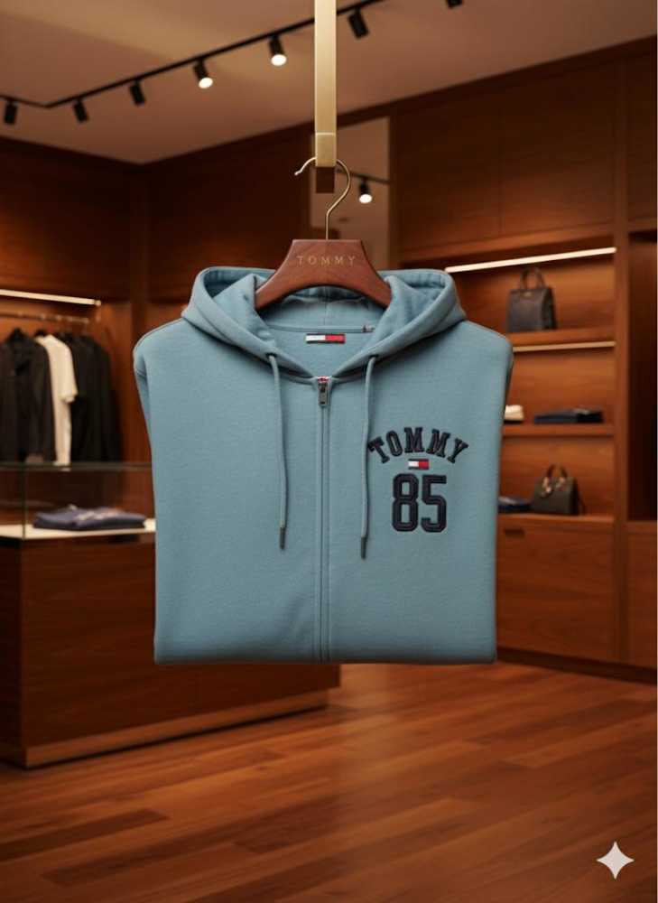 Tommy Sky Blue Premium Quality Hoodie-4