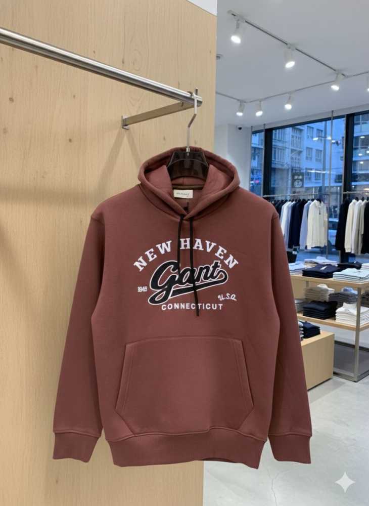 Gant Dark Pink Premium Quality Hoodie-1