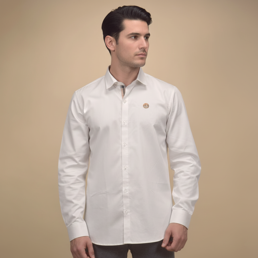 Burberry White Premium Quality Shirt-1
