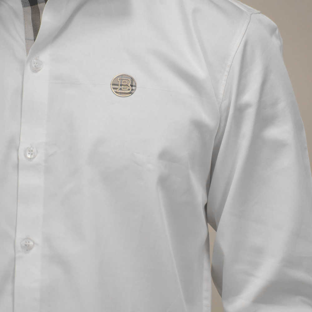 Burberry White Premium Quality Shirt-4