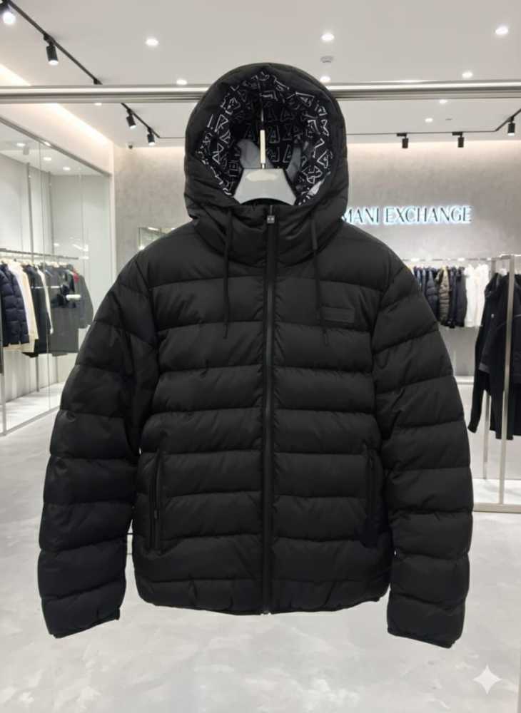 Armani Exchange Black Authentic Oblique Reversible Jacket-6